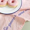 1Pc Desktop Decoration Ins Hanging Cloth Korean Styl Gourmet Photography Sweet Striped Placemat Coaster Background Cloth