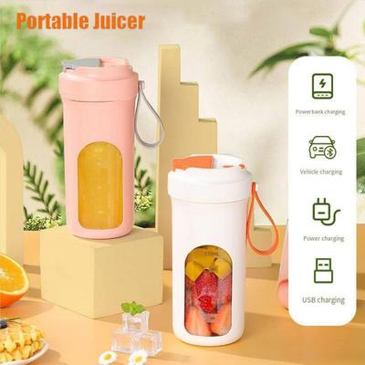 Multifunction Juicer Machine 370ml Portable Blender Cup Smoothies Mixer USB Charging  Electric Juicer