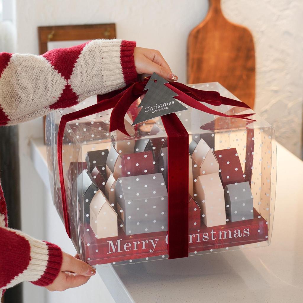 Christmas Advent Calendar Boxes Gift 25Pcs Candy Box Xmas Small Gifts Wrapping Supplies Advent Countdown Christmas Home Decor