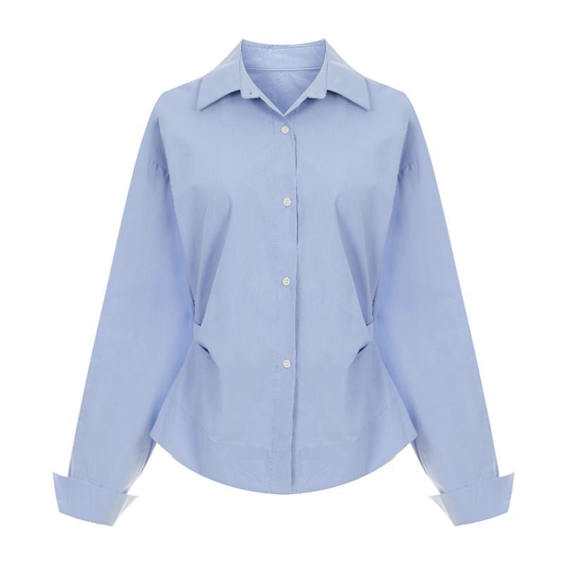 TVIEW Side Pintuck Collar Shirt_V6A-Csh006
