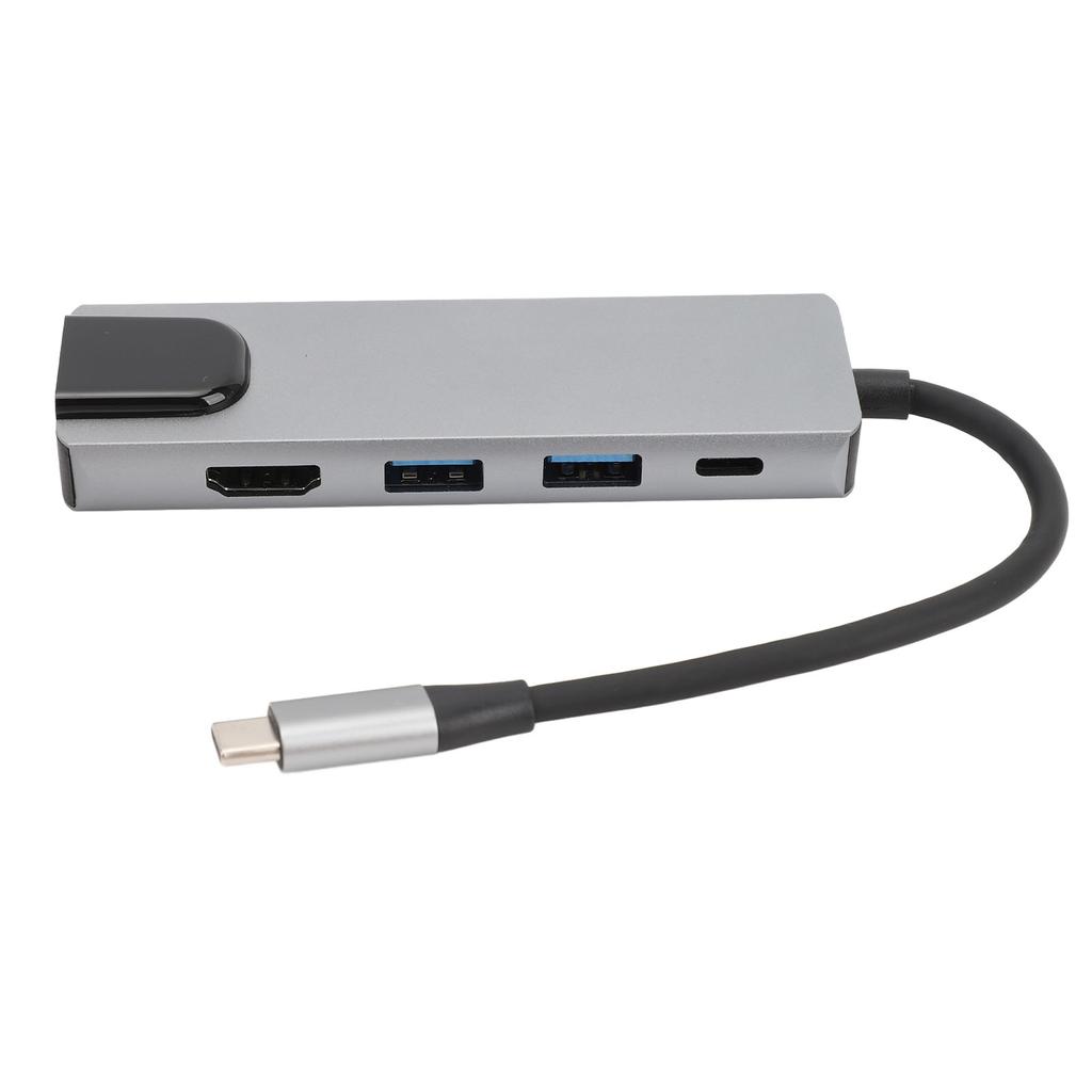 5 in 1 USB C Hub TYPE C to 4K HD Display Interface 1000Mbps RJ45 USB3.0 PD USB C Docking Station