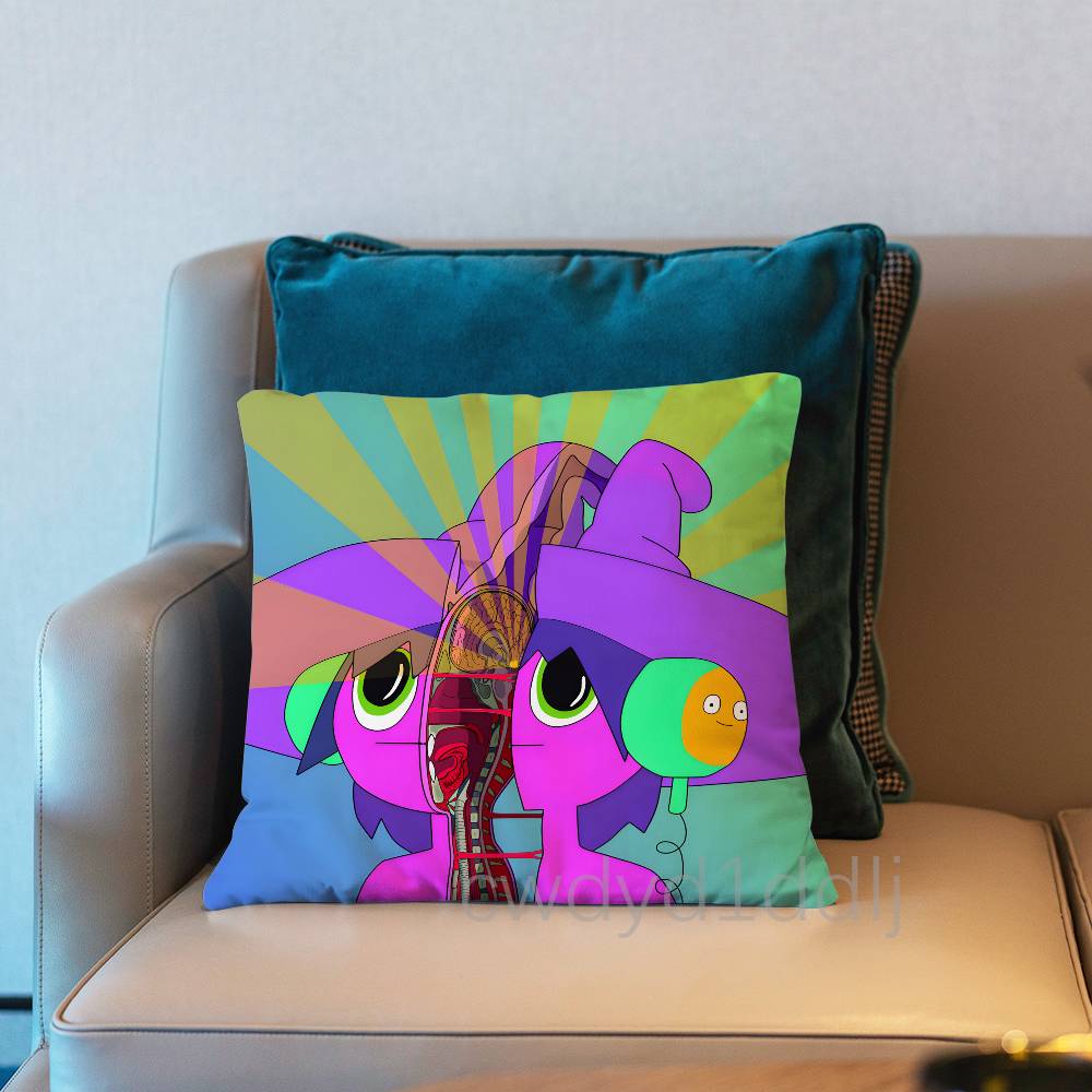 MMidnight Gospel Pillow Case Cover Square Sofa With For Pattern Comfortable Cushion Suitable Of Room