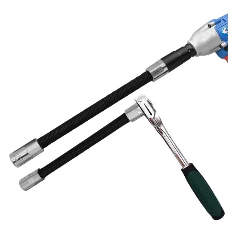 Electric wrench flexible socket extension set universal flexible shaft quick ratchet wrench socket extension rod