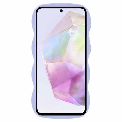 For Samsung Galaxy A36 5G/A56 5G Case TPU Protective Phone Cover Unique Curly Wave Frame
