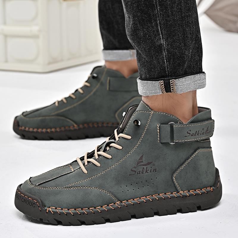 Leather Shoes Casual Sneakers Men Shoes Driving Comfortable Split Leather Shoes Men Loafers Moccasins Tooling Shoes