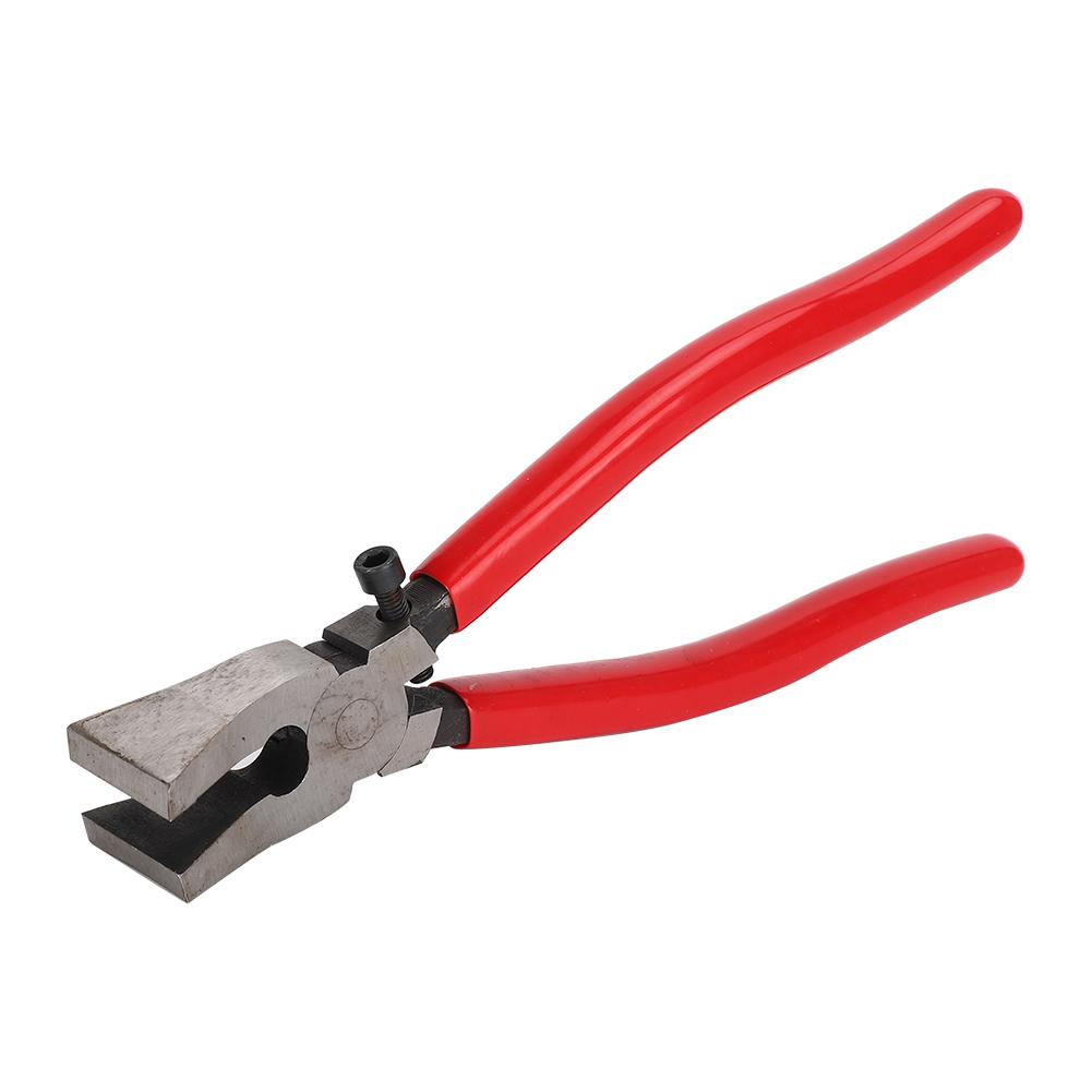 

Household Steel Flat Nose Pliers with Adjustable Screw Hand Tool for Glass Ceramics Red