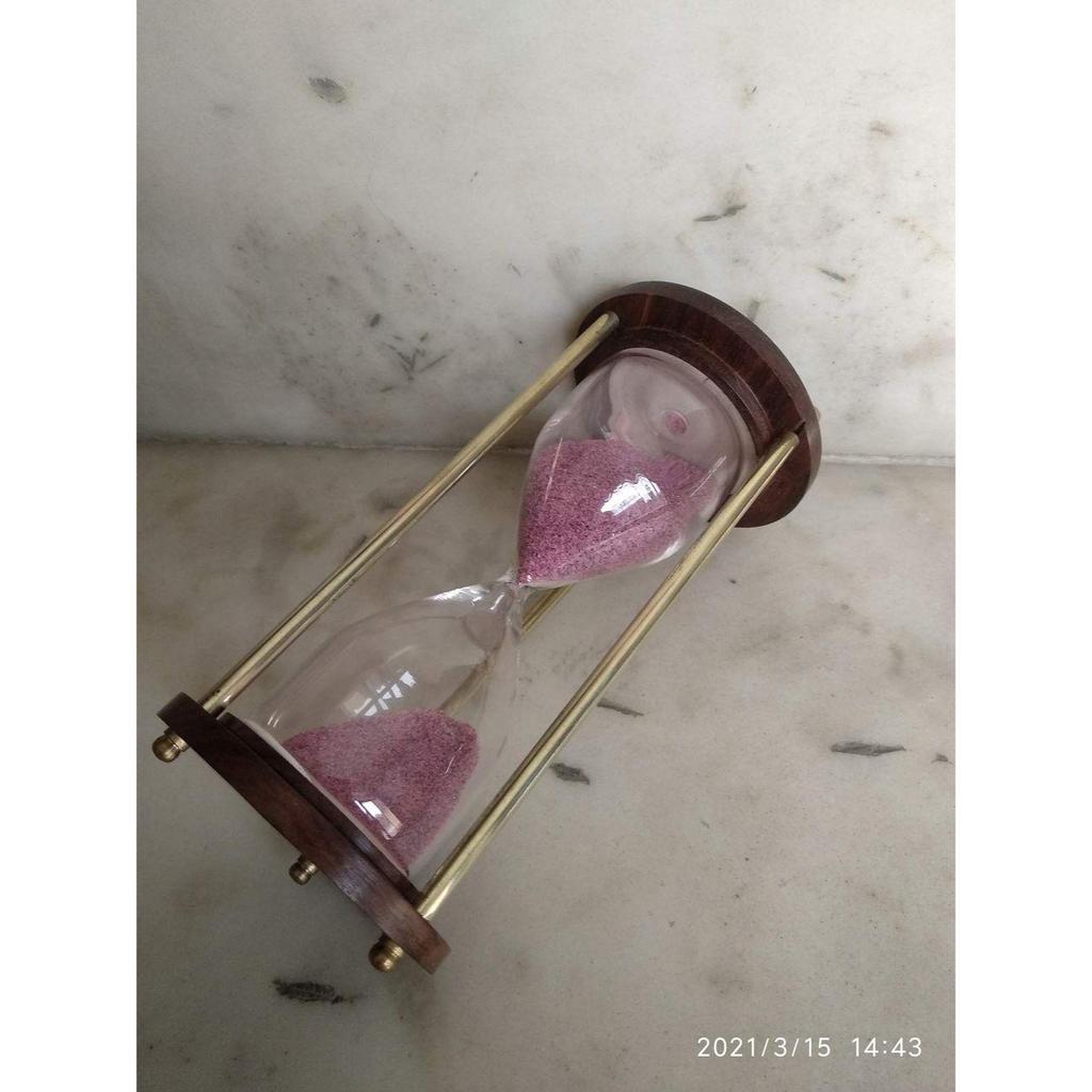 Deal Of Antique Decorative Gift Items For Lover, Friends And Relatives. Pink Sand Timer|Hour Glass|Sandglass|Sand Clock|Height 6 Inches|5 Minutes