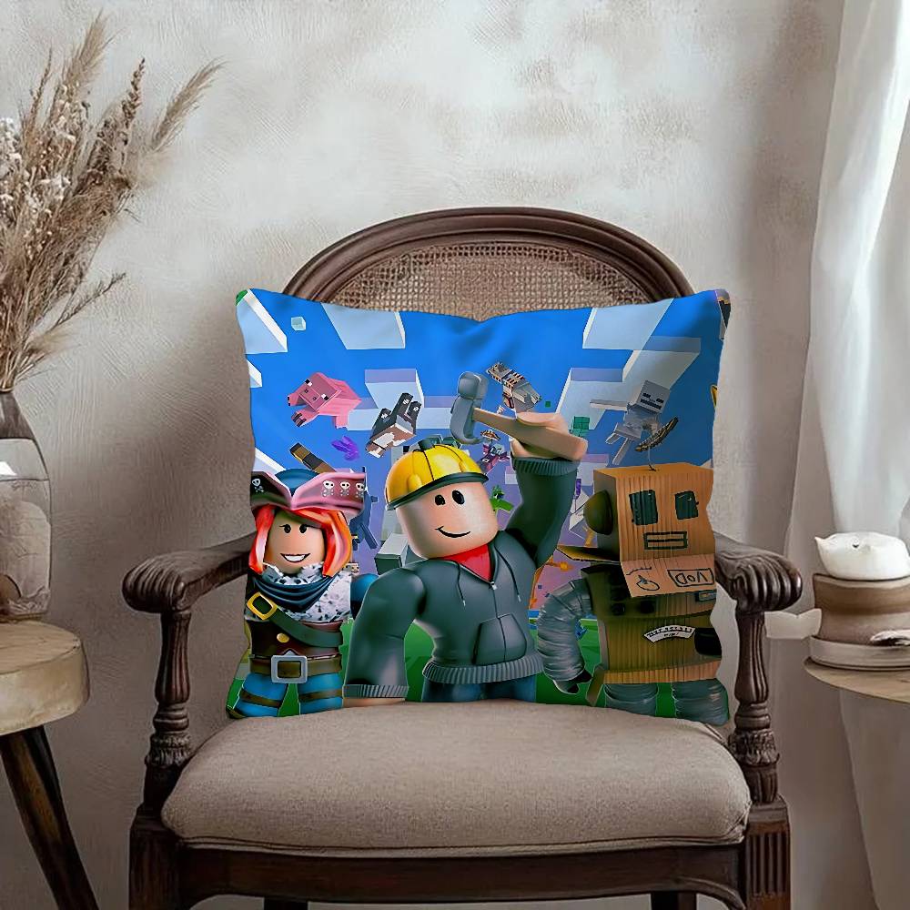R-Roblox Game Pillow Cover Design cushion Cover decor Holiday Decorati