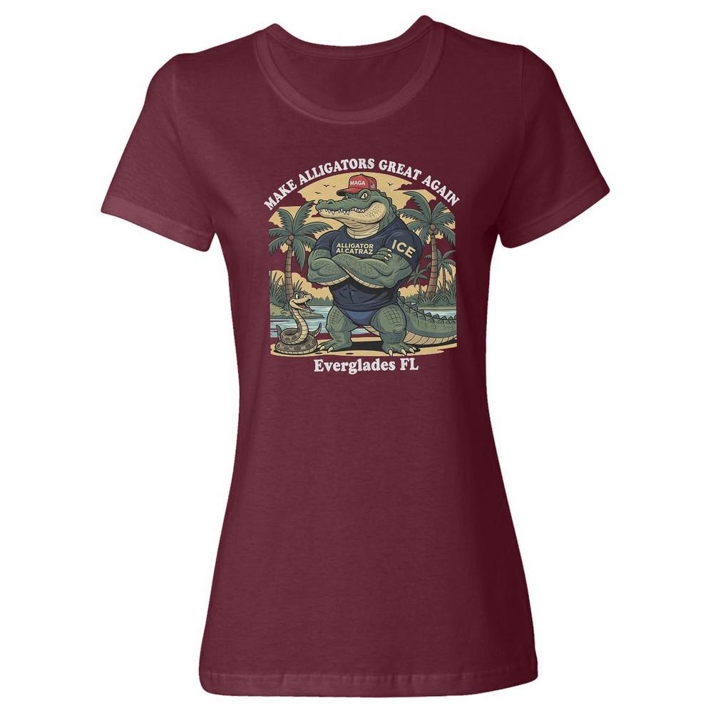 Make Alligators Great Again - Everglades Prison Funny Ladies Crewneck T-Shirt Unisex T-Shirt XXXL