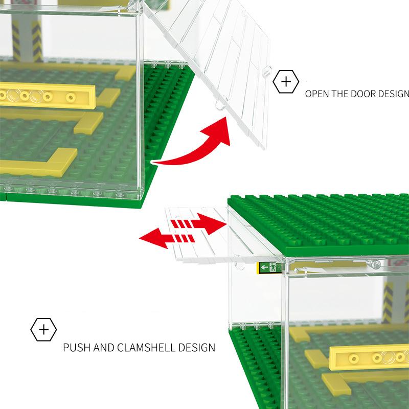 S5109 Ünlü Araba Dünyası 3D Otopark Depolama Ekran Kutusu Yapı Taşları çocuk oyuncakları Hediyeler Araba Modeli Koleksiyonu Oyuncak
