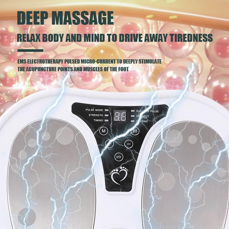 Wireless Remote Control Pulse Heating Foot Massager Angle Adjustable with Electrode Pads Multifunctional Foot Therapy Machine