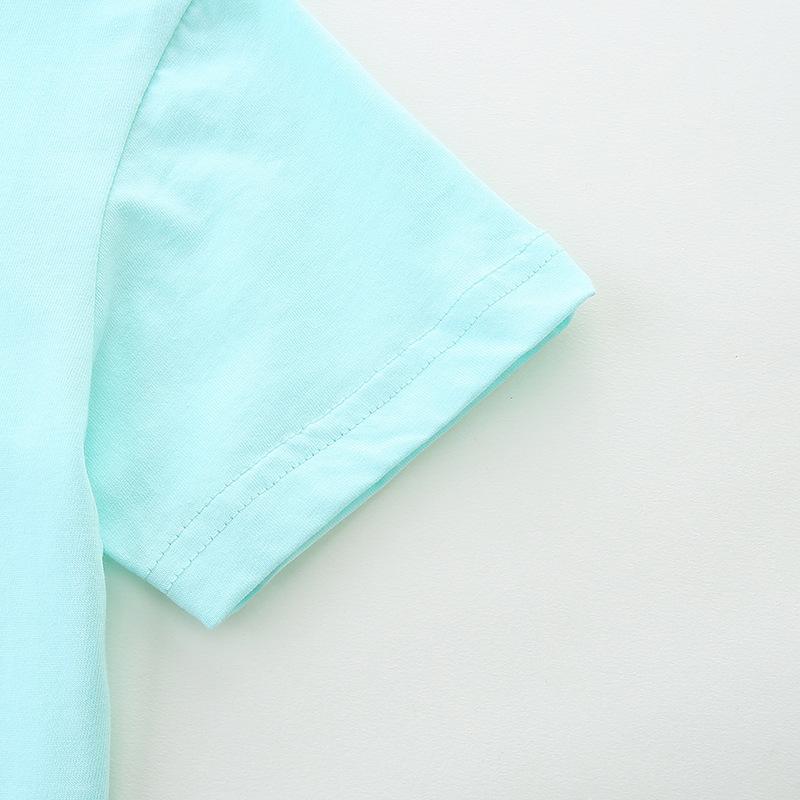 Summer Boys T-Shirt Cartoon Print Children's Sweatshirt Cotton Crew Neck Short Sleeve Top for Middle and Child Children