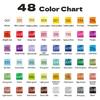 Oil Pastel 48-Color Set: Soft and smooth drawing experience, vibrant colors, durable material that resists breakage, easy to use, non-toxic, perfect f