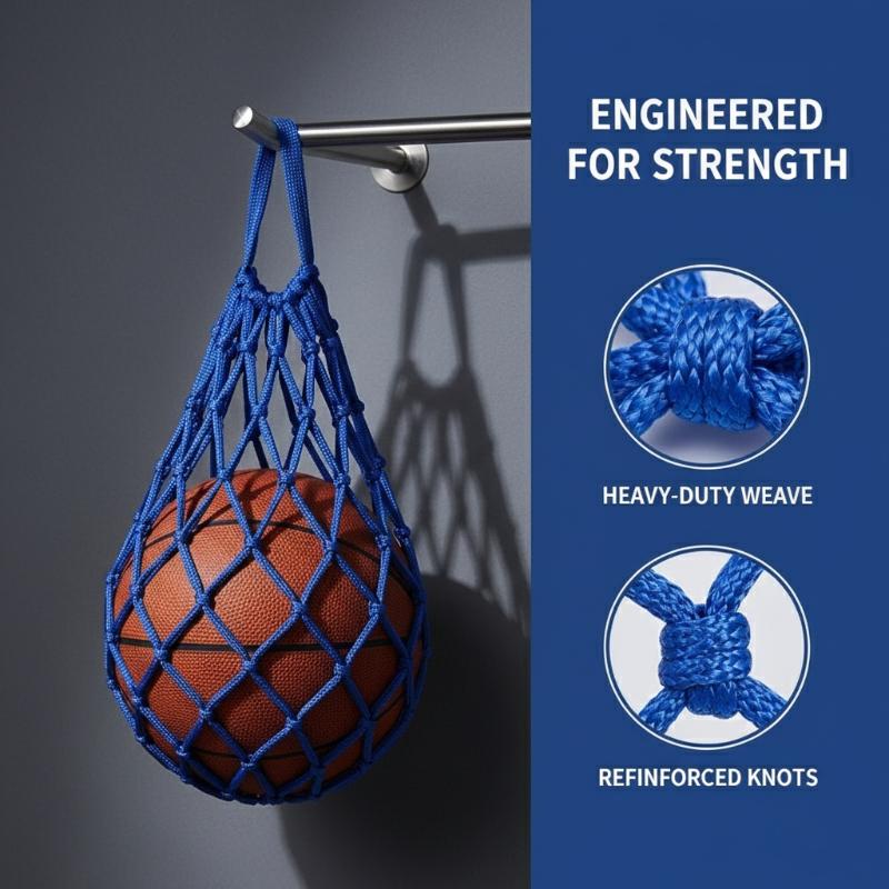 Borsa da calcio in nylon con rete Bold Storage Single Ball Carry Attrezzatura portatile Sport all'aria aperta Calcio Basket Pallavolo