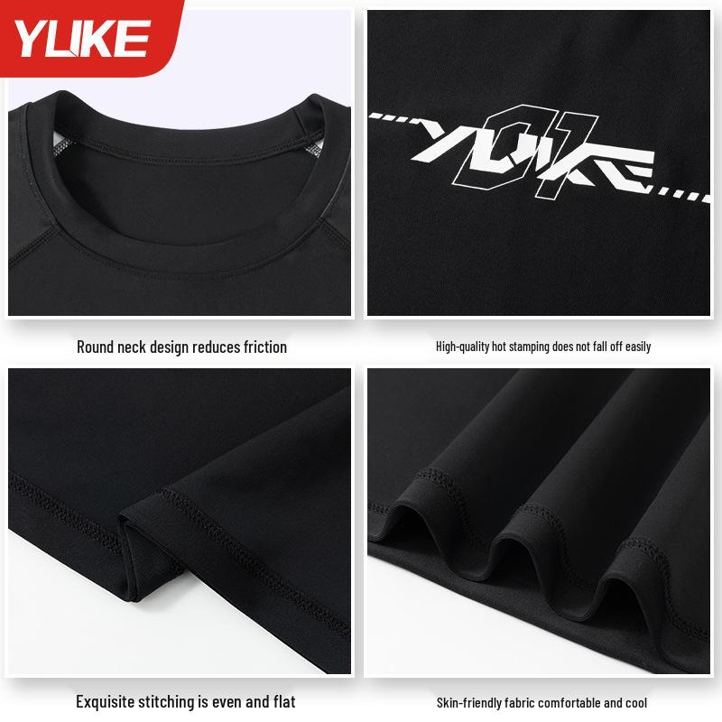 Men's Quick-Dry Swimming Top & Beach Shorts Set - Summer Swimwear