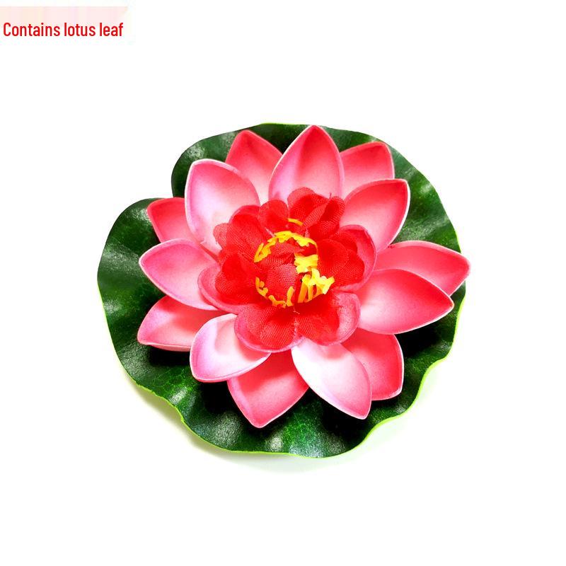 10 cm Künstliche Lotusblume für Teich, Aquarium und Gartendekoration