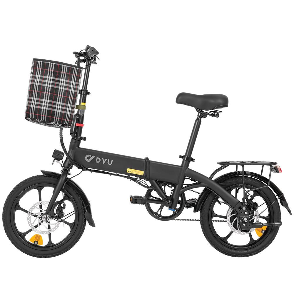 DYU A1F Pro Elektrinis dviratis suaugusiems 250W bešepetis variklis 36V 7.5AH ličio baterija Sulankstomas e-dviratis 16 colių padanga Mini miesto elektrinis dviratis