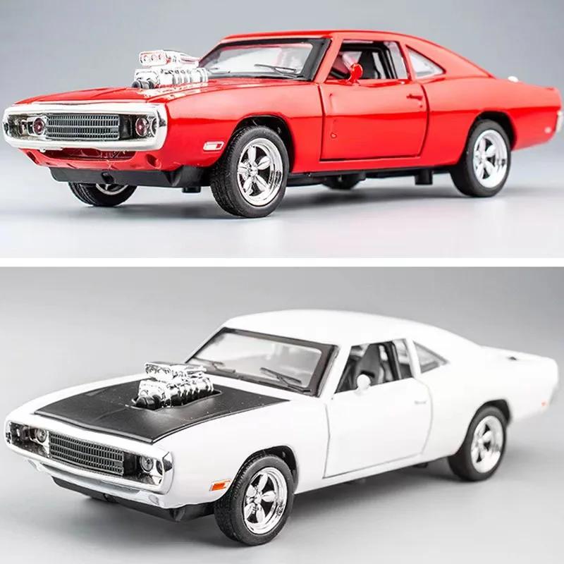 ABAB1 1:32 1970 Charger Classic Muscle Sports Car Simulation Alloy Car Model Sound and Light Toys Hobby Collection Gifts