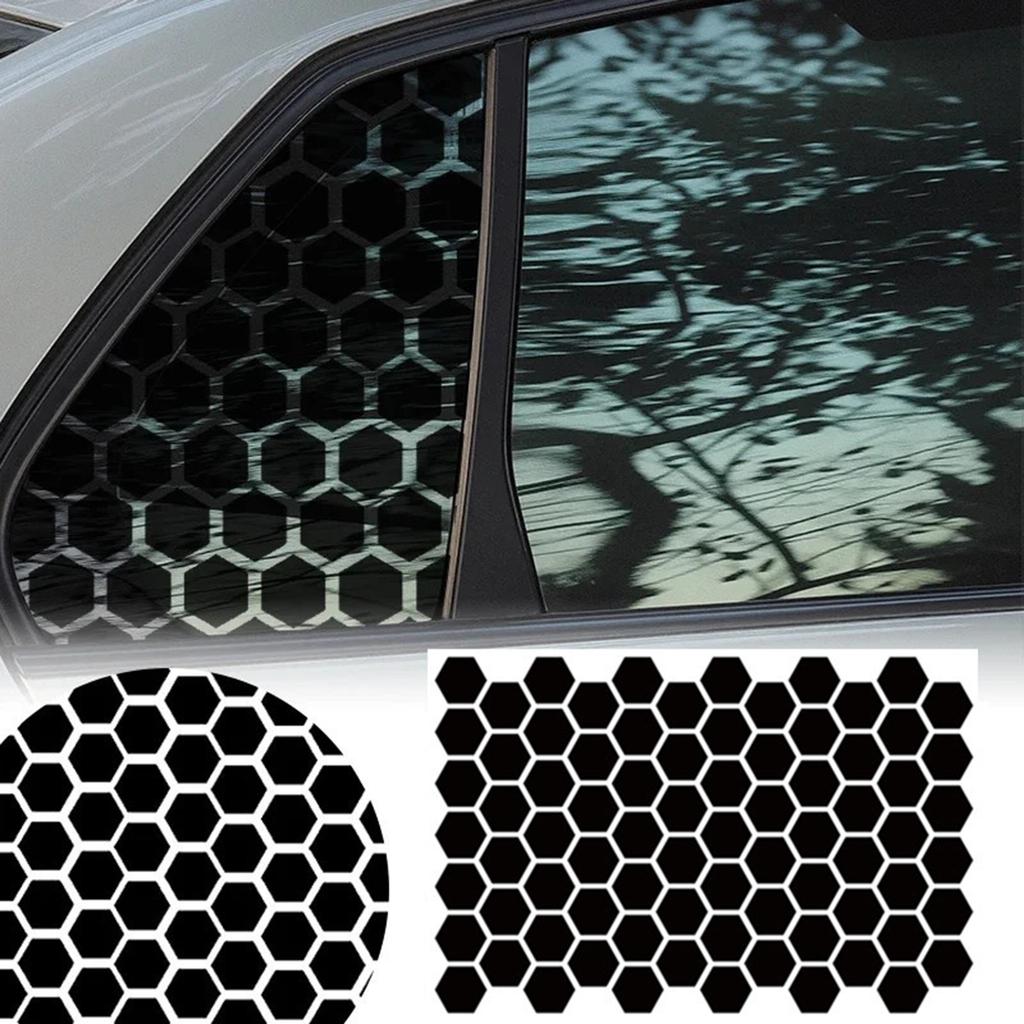 Fensterdekoration Vinyl Aufkleber Wabenmuster Vinyl Autoaufkleber Auto Seitenfenster Wabenaufkleber für Auto Außenanpassung