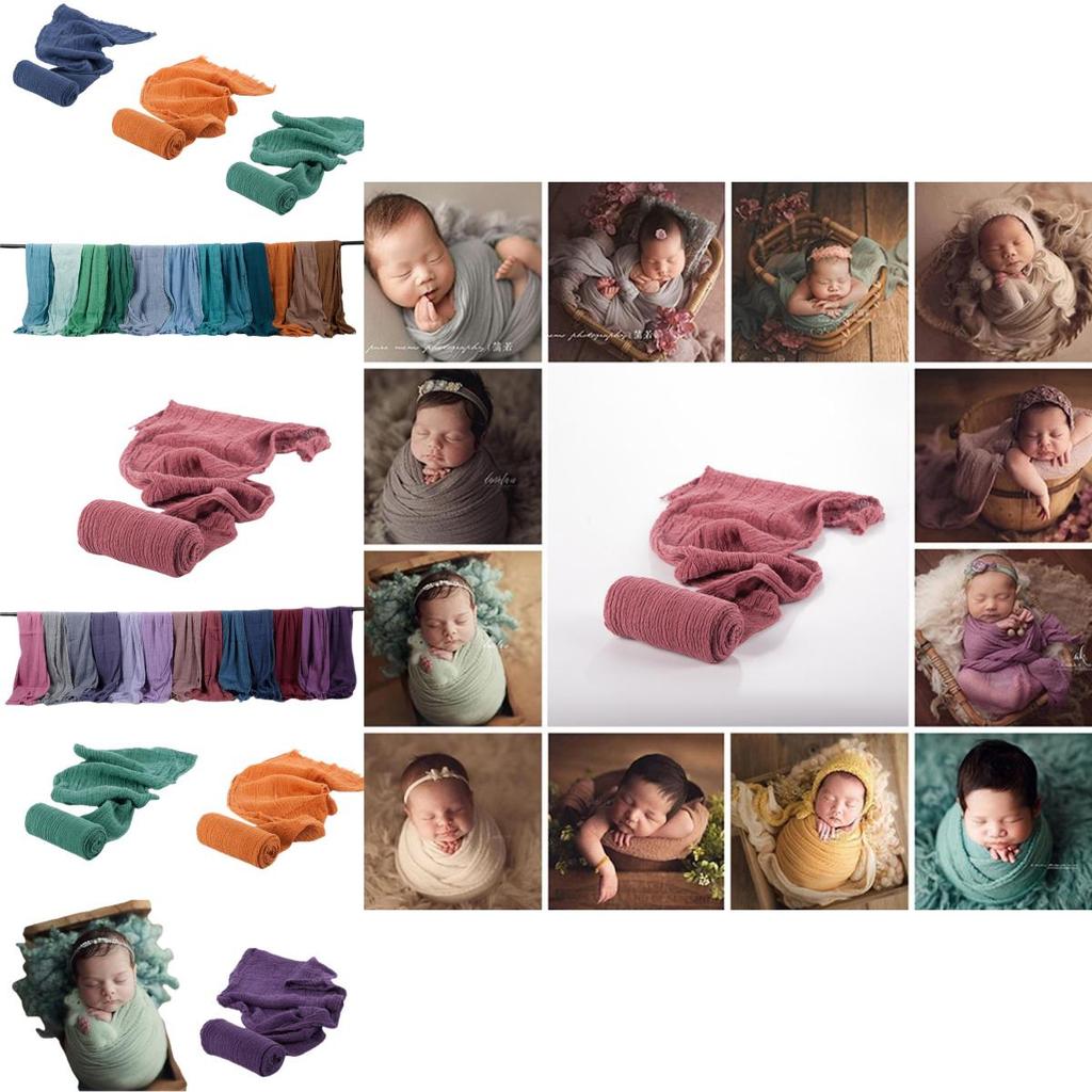 Baby Photography Wrap With Stretchy Cotton Fabric For Newborn Photo Shoots