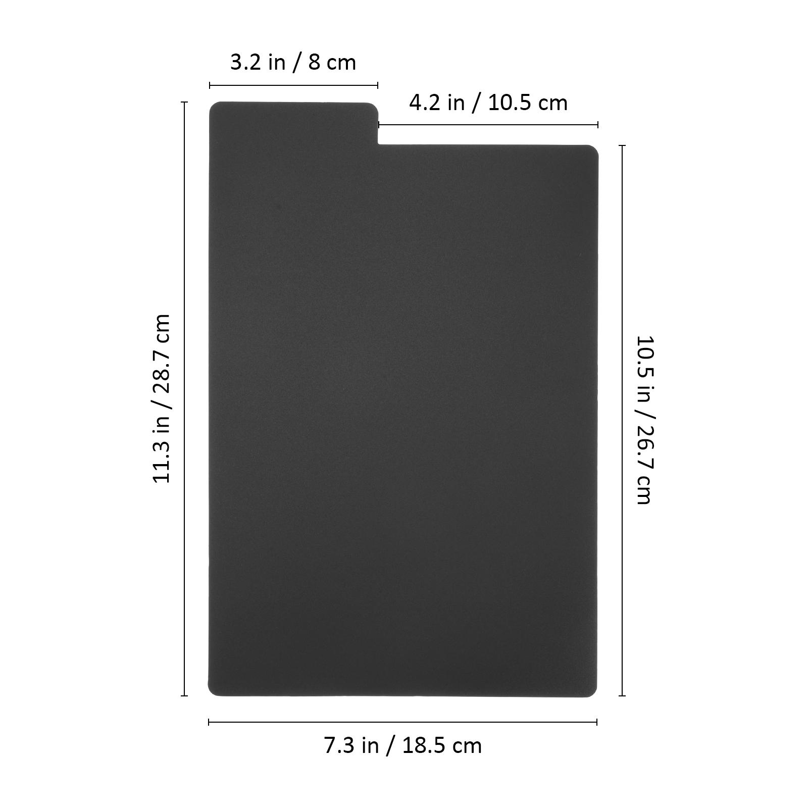 

20Pcs Index Divider Tabs Writable Book Divider Tabs for Vinyl Records Organizers Storage Box Document Sorting Shelf Collection чорний