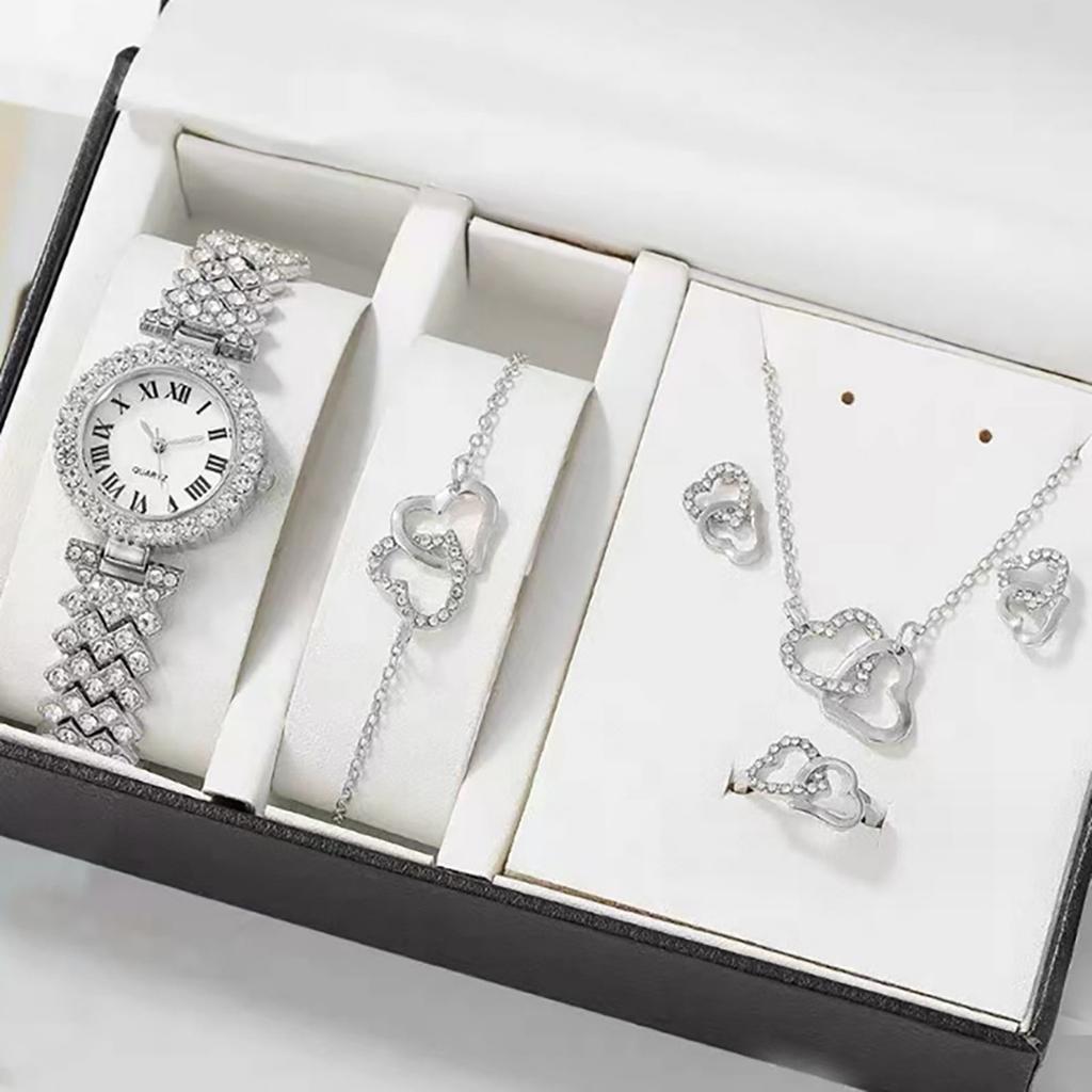 Foreign trade popular fashion Roman pattern diamond ladies watch women's watch quartz watch bracelet women's watch manufacturer ready stock