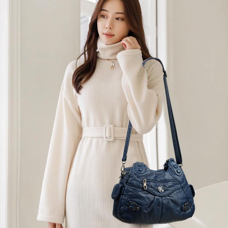 Soft Leather Luxury Handbag Women'S New Casual Tote Bag 2025 Winter Designer Ladies Large Shoulder Crossbody Handle Bags For Female