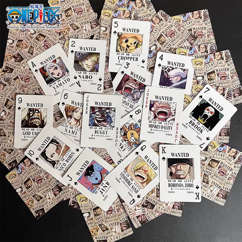 1 pz Poster Ufficiale Wanted One Piece Nuovo Mondo Carte da Gioco | Anime per Feste & Collezionisti | Gioco Antistress & Regalo Ideale.
