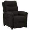 Vidaxl Foldable Armchair, Black, Upholstered In Fabric