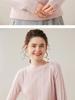 Gentle Temperament Women's Ribbed Cashmere Pullover - Versatile Autumn/Winter Sweater Top