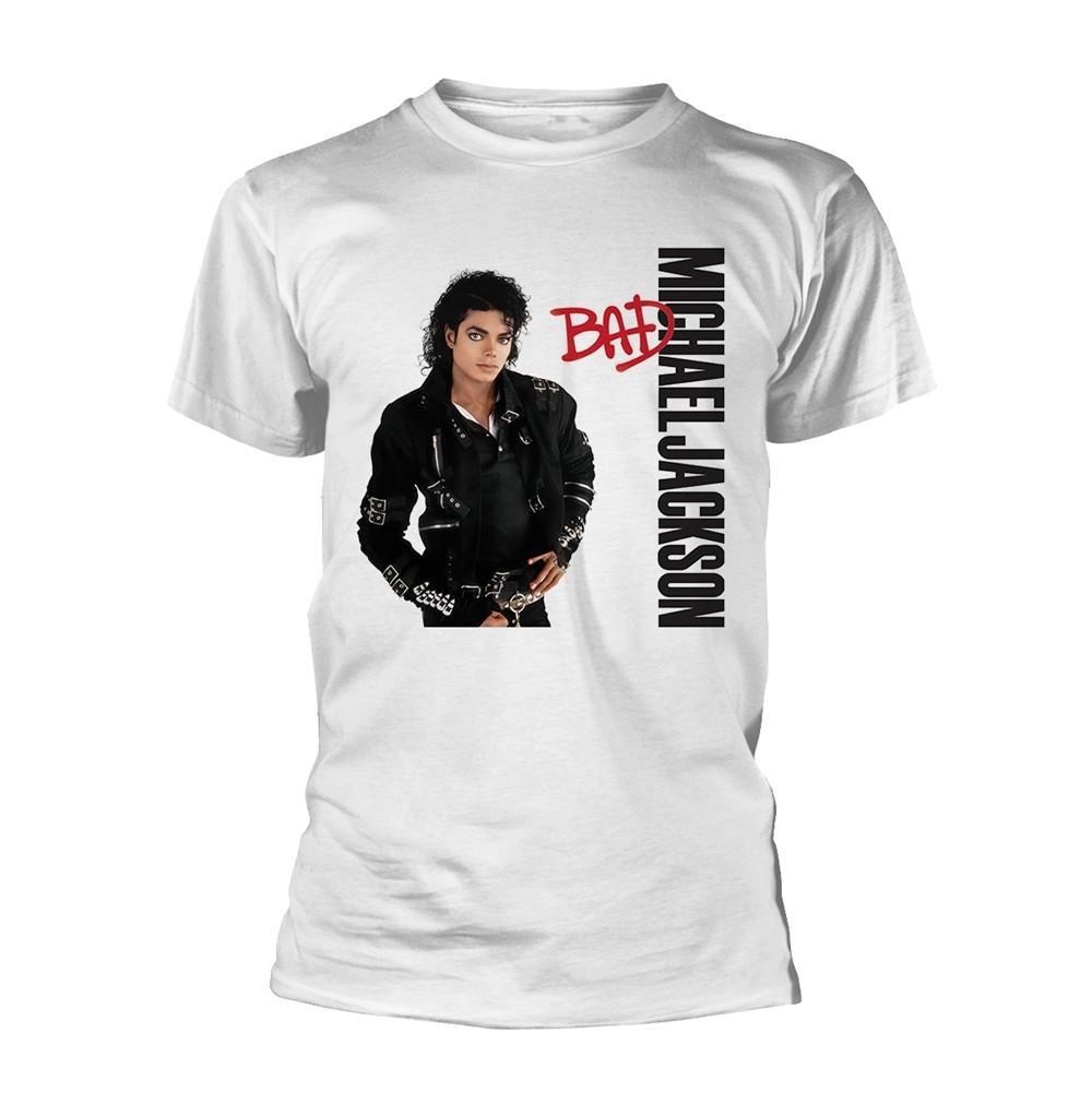 MICHAEL JACKSON - BAD (WHITE) WHITE T-Shirt XX-Large XXXXL