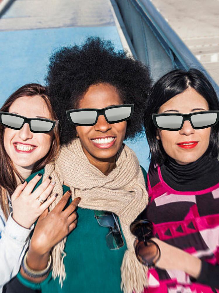 Pachet 1/2/3/5 Ochelari de Eclipsă din Plastic Certificați ISO Safe Shades Ochelari pentru Vizionarea Eclipsei Solare Protecție Sigură pentru Ochi pentru Vizionarea Directă a Soarelui