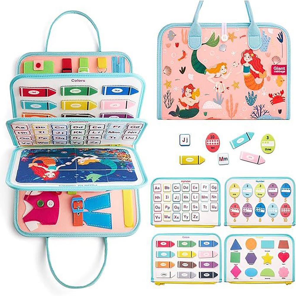 

Teach Kids Life Skills Learning Board Felt Recognition Toy For 3 Year Old Girl Bithday Gift Ideas STYLE D