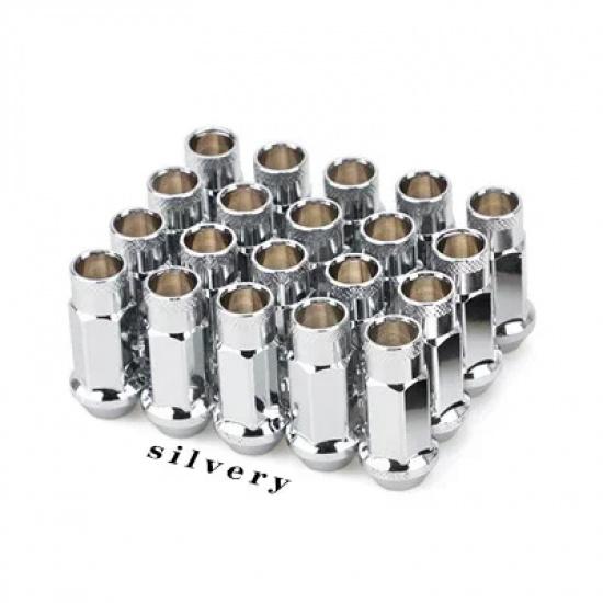 Steel Extended Open Racing Car Wheel Rims Lug Nuts Extended Tuner Nuts 20pcs/set Automobiles Wear Parts Nuts Bolts