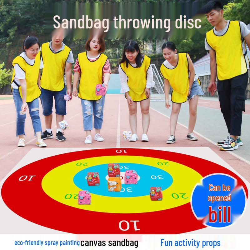 Sandbag Toss Target: Fun Outdoor Game for Kindergarten Team Building