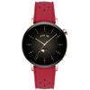 ERBORD Universal Silicone Strap 20mm, Tropic, Red/Black Buckle