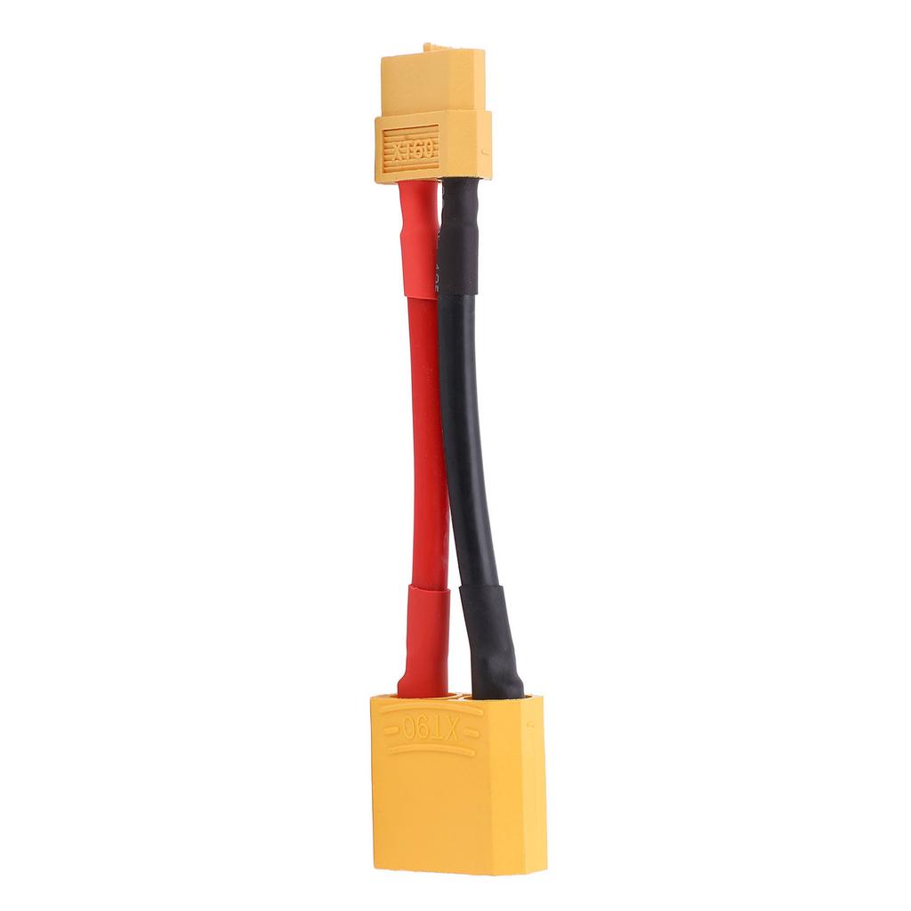 XT60 Female to XT90 Male Connector 12AWG High Bending RC Connector Reusable XT60 Connector for RC Car Model Aircraft Model