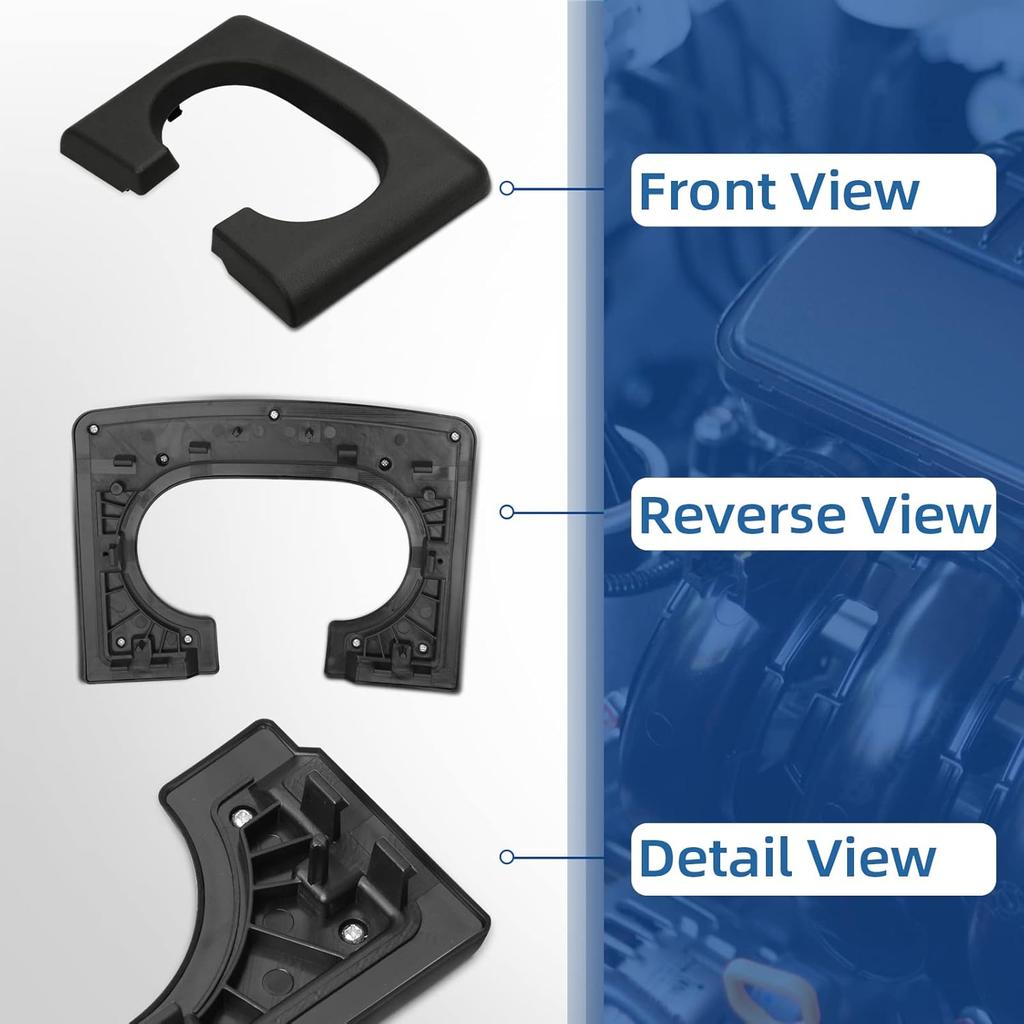Center Console Cup Holder Replacement Pad Black Compatible With Ford F150 2004-2014 Center Console Cup Holder Pad