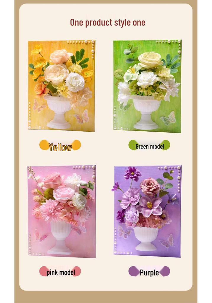 Meike Creative DIY French Flower Painting Activity: Handmade Fun for Parent-Child and Team Art Salon