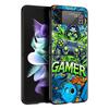 Technology Game Console Hard PC Phone Case For Samsung Galaxy Z Flip 7 6 5 4 Black Cover For Galaxy Z Flip 3 Foldable Shell Bags