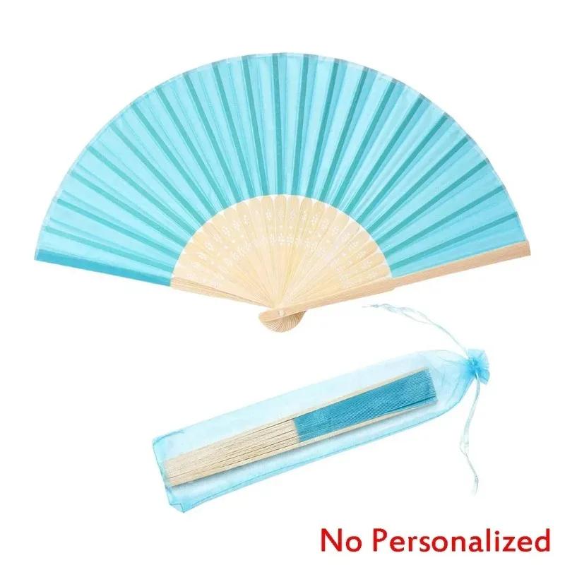 20/24/30PCS Personalized Wedding Fan,Custom Printing Handheld Folding Fans Come with Organza Bag Bridal Shower Baby Christening