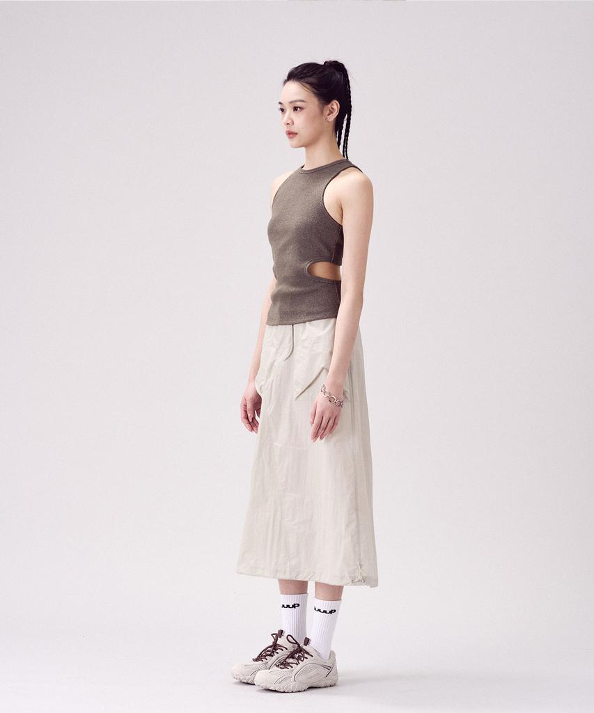 Yuupeu Hem String Long Skirt