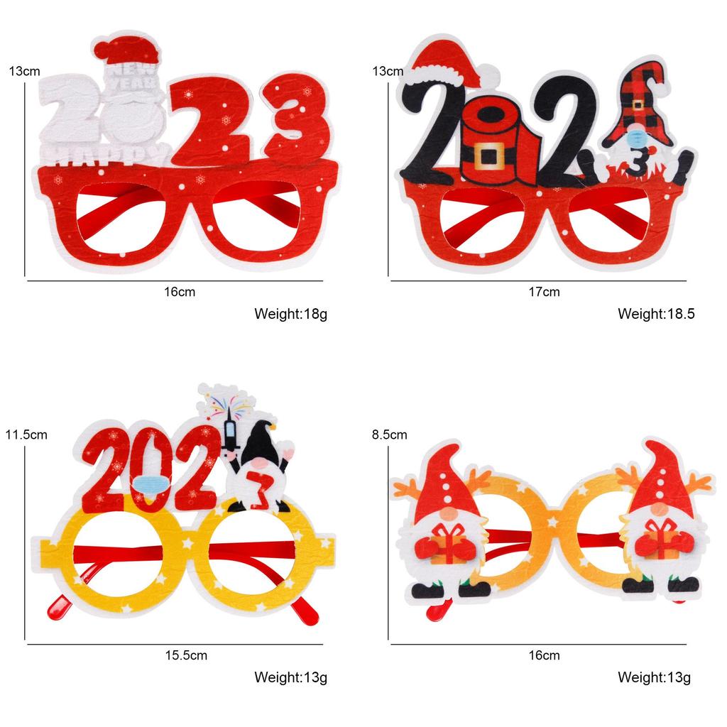 Colorful Children's Christmas Glasses Fun Party Decorations For Holiday Celebrations