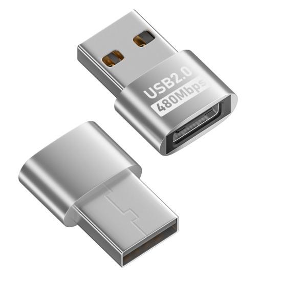 Telefonadapter Typ-C auf USB-A 2.0 480 Mbit/s Hochgeschwindigkeits-Datenübertragung Multifunktionaler Ladeadapter