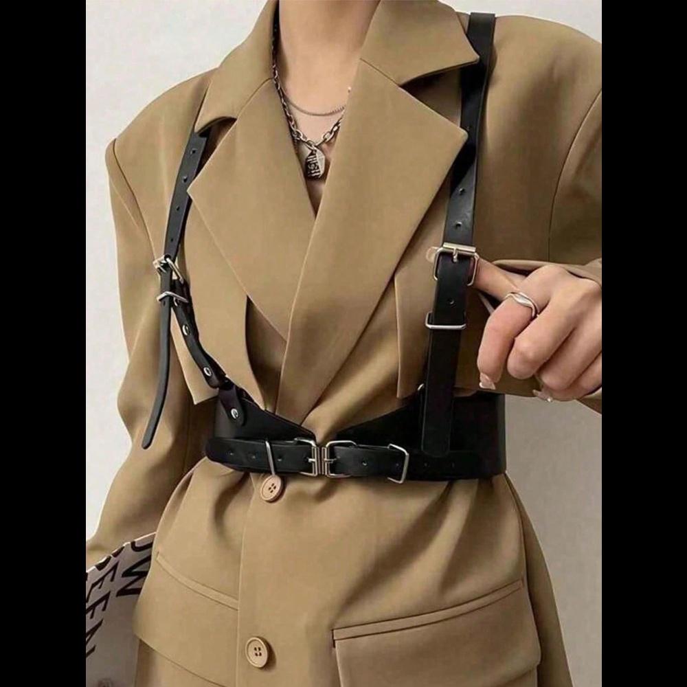 1pc Punk Style Functional Suspenders, For Dresses, Shirts, Suits And Everyday Use, Suitable For School, Halloween, Christmas