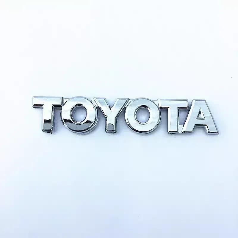 BAXM3 3D Rear Trunk Emblem for Toyota RAV4 Corolla Camry Prado GT86 Crown REIZ CHR Avalon Hilux Tacoma Car Logo Car Accessories