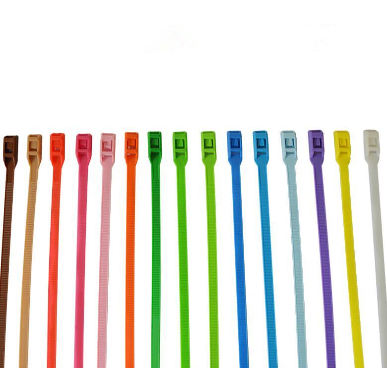 300pcs Nylon Cable Ties inculdes 3sizes 3*100 3*150 3*250 green Color National Standard Self-locking Plastic Wire Zip Tie