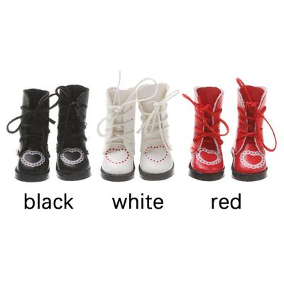 Handmade Children Birthday Gifts Doll Accessories PU Leather Shoes Doll Boots Shoes 1/6 Doll