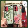 Elderly lady Durable Phone Case For ZTE Blade V40 Vita/A72 Wrist Strap Wristband For Mom Silicone Fashion Dirt-resistant