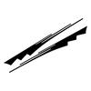 Pickup Striped Sticker Vintage Style Retro Styling Vinyl Film Waterproof Decals Auto Door Side Decorative Decal Auto Accessories